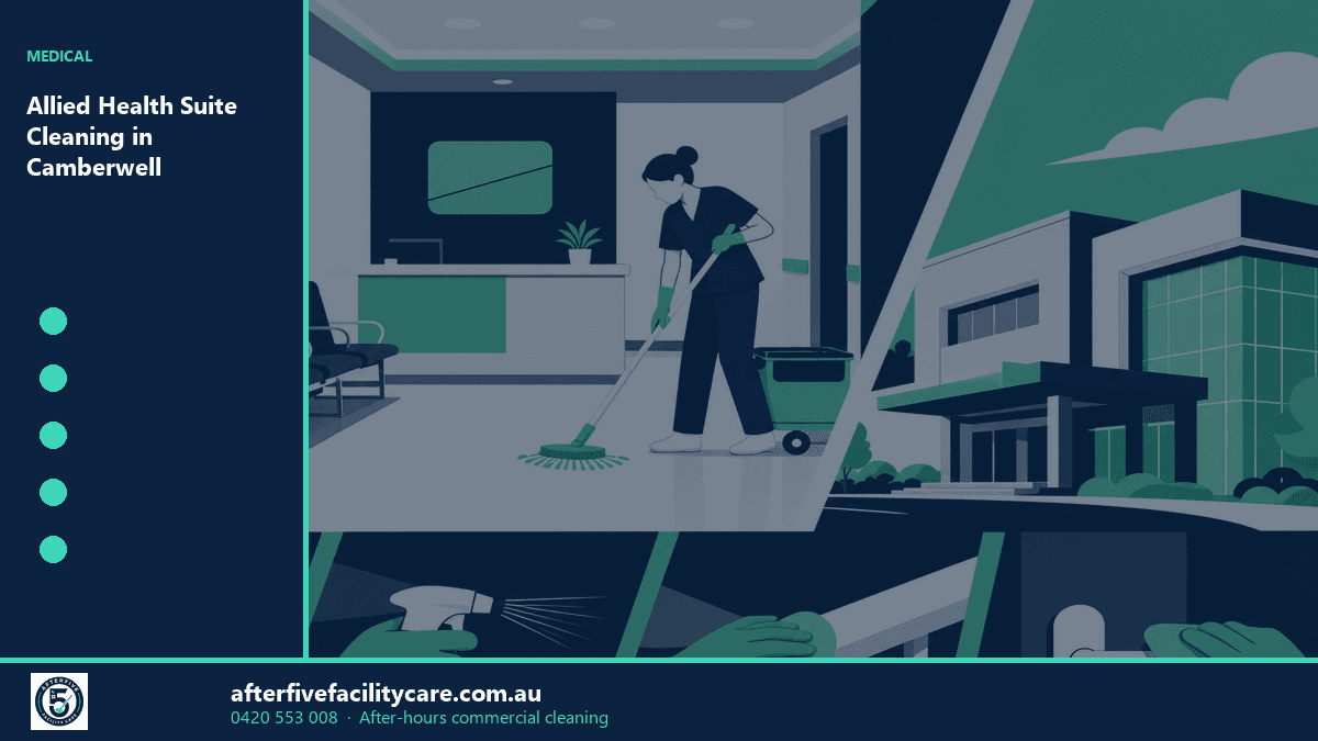 Infographic: Allied Health Suite Cleaning in Camberwell