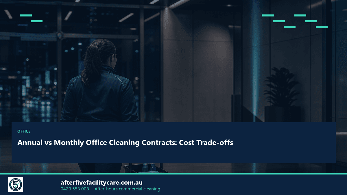 Infographic: Annual vs Monthly Office Cleaning Contracts: Cost Trade-offs