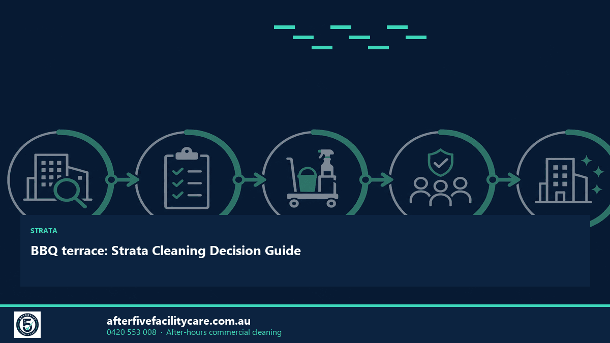 Infographic: BBQ terrace: Strata Cleaning Decision Guide
