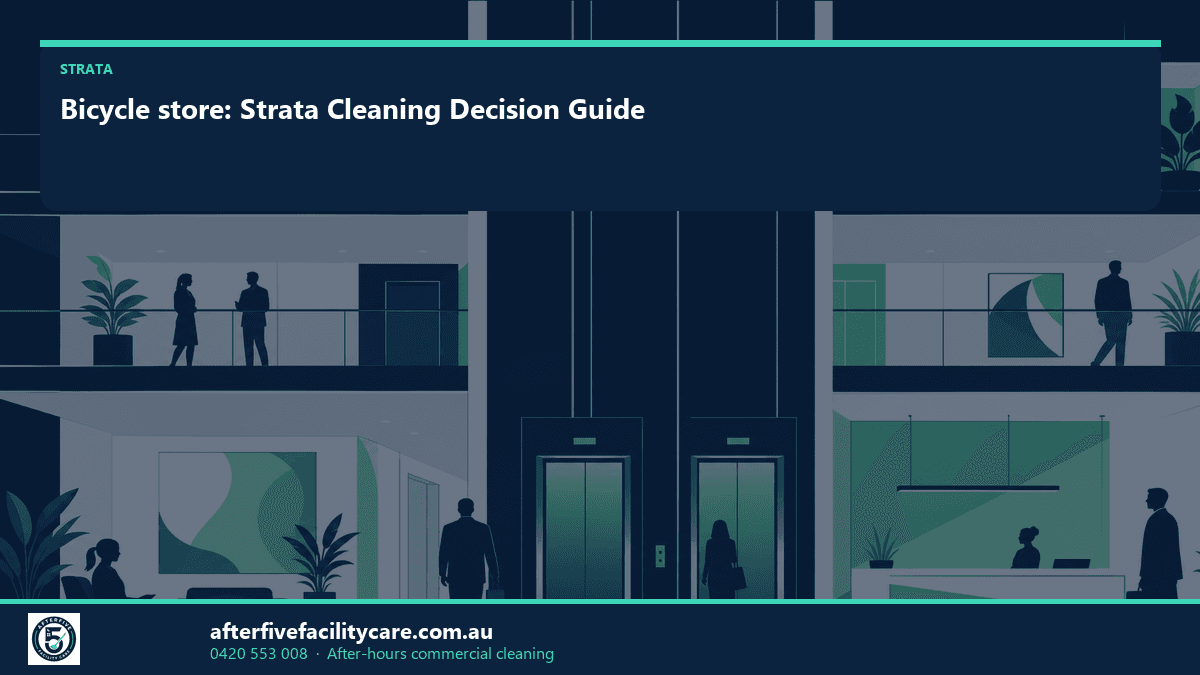 Infographic: Bicycle store: Strata Cleaning Decision Guide