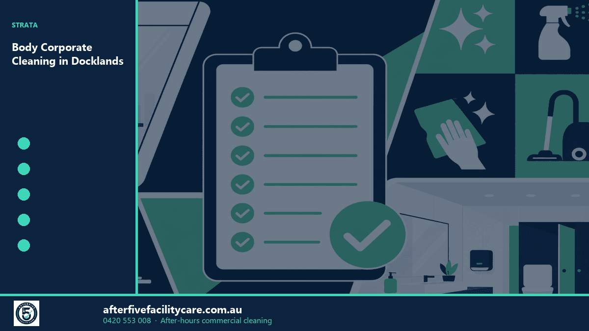 Infographic: Body Corporate Cleaning in Docklands