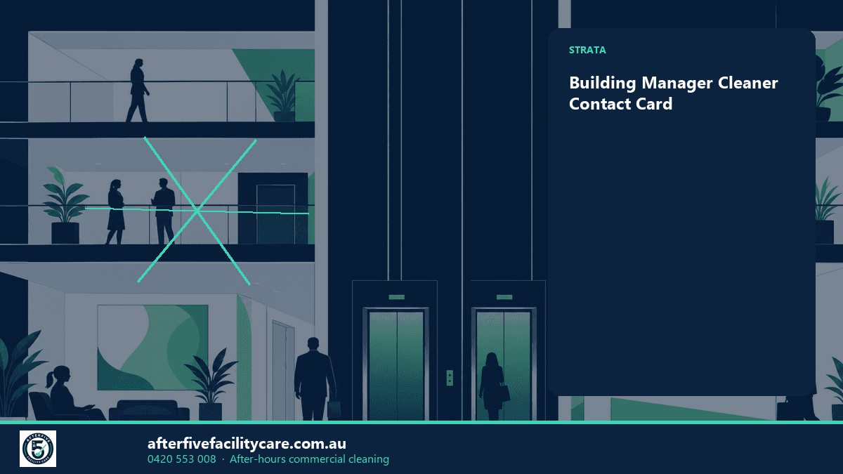 Infographic: Building Manager Cleaner Contact Card