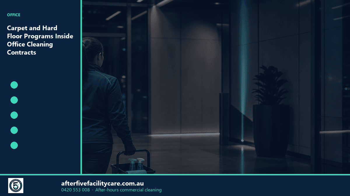 Infographic: Carpet and Hard Floor Programs Inside Office Cleaning Contracts