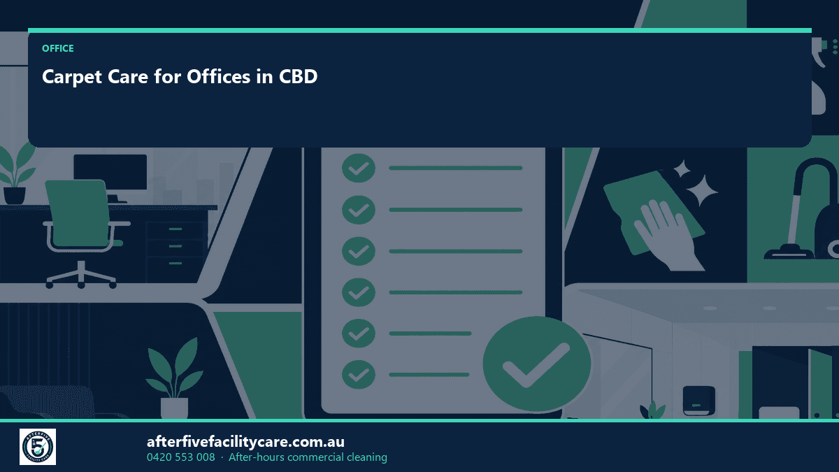 Infographic: Carpet Care for Offices in CBD