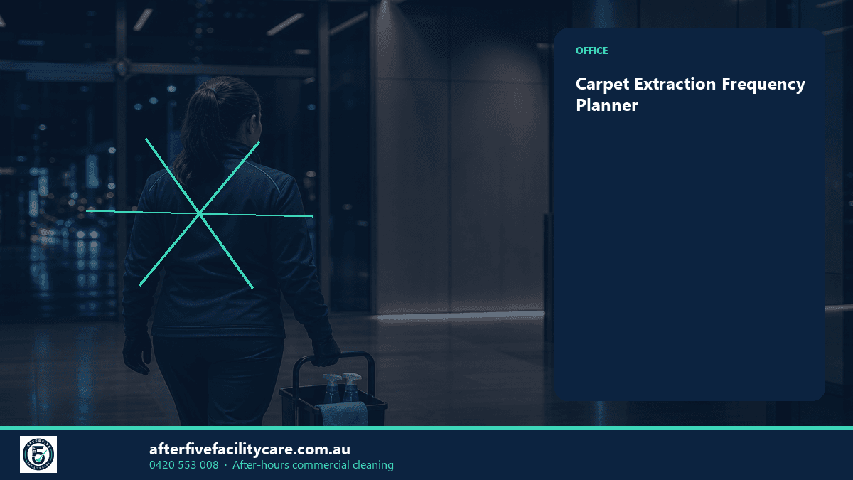 Infographic: Carpet Extraction Frequency Planner