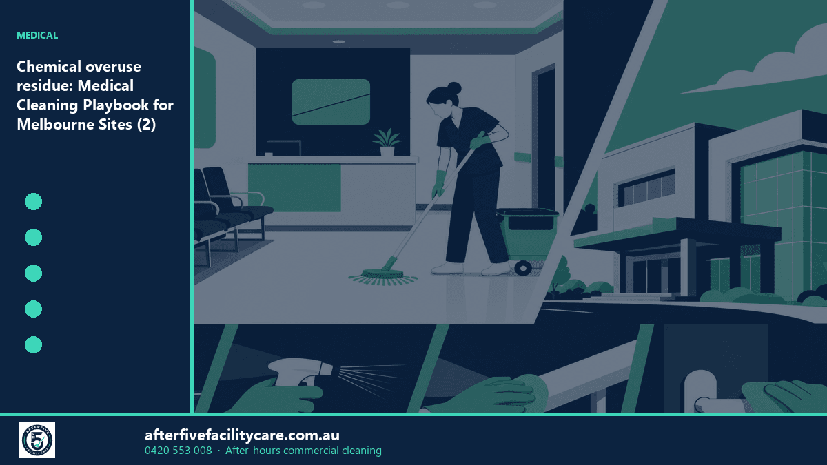 Infographic: Chemical overuse residue: Medical Cleaning Playbook for Melbourne Sites (2)
