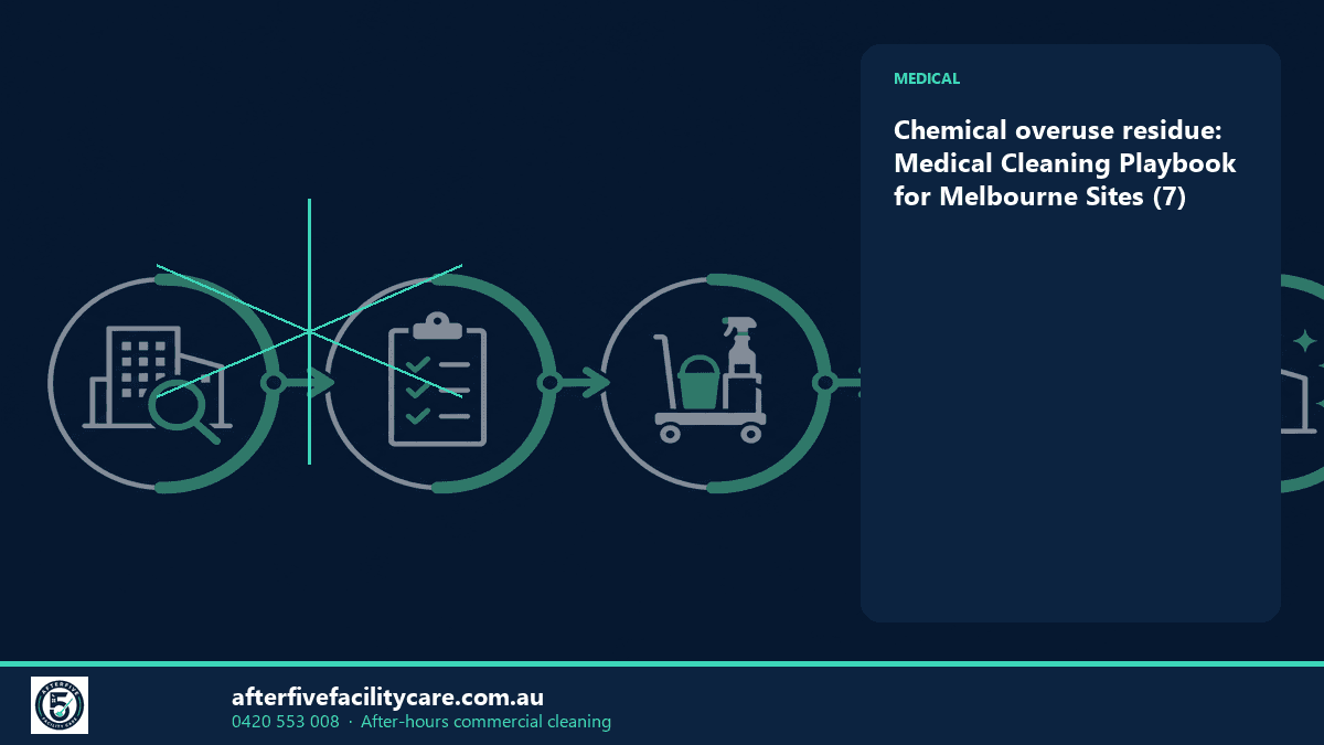 Infographic: Chemical overuse residue: Medical Cleaning Playbook for Melbourne Sites (7)