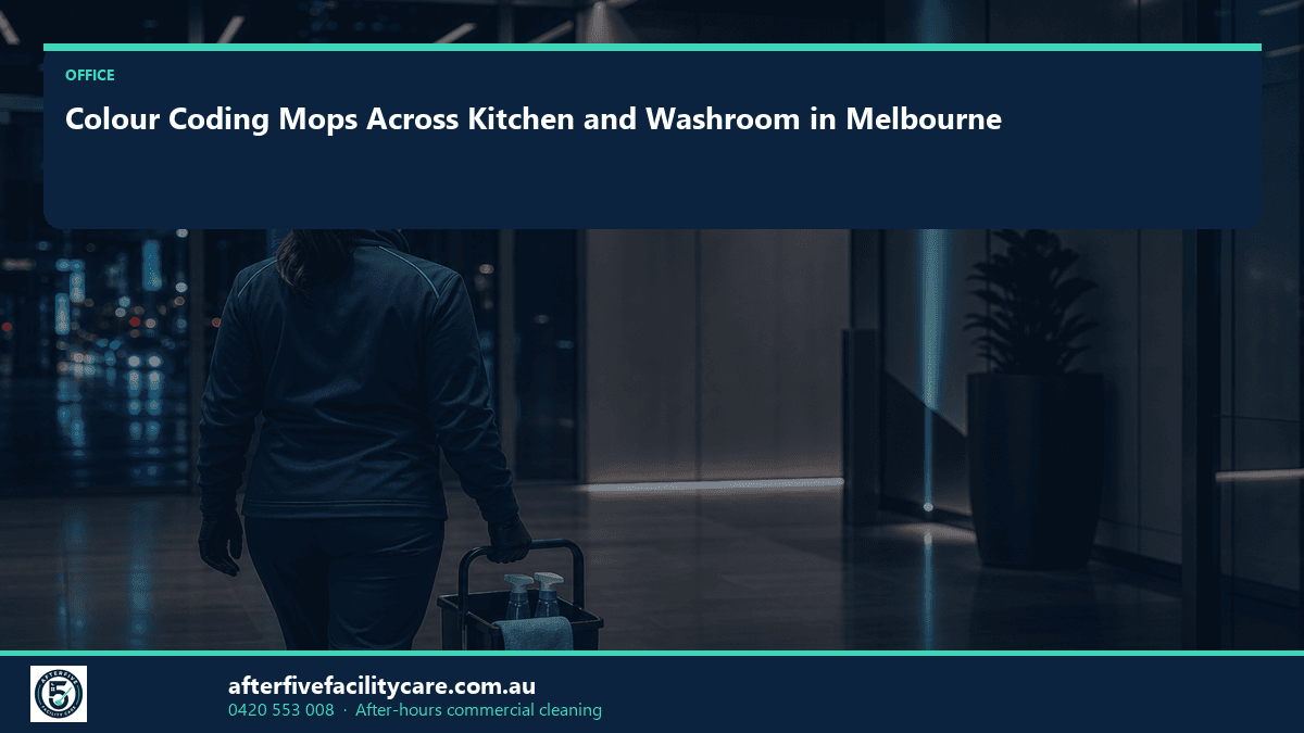 Infographic: Colour Coding Mops Across Kitchen and Washroom in Melbourne