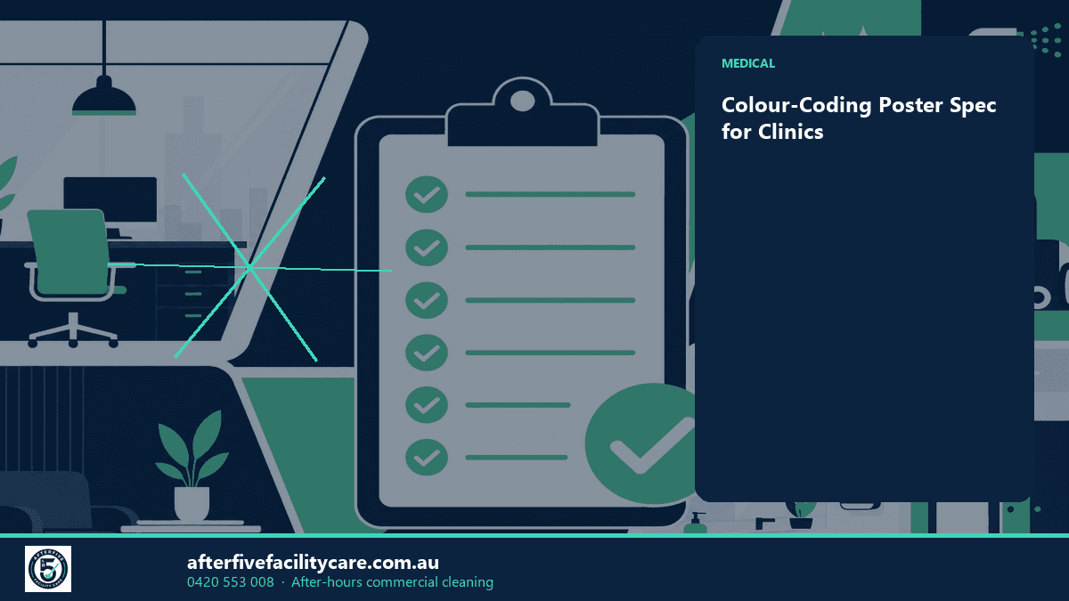 Infographic: Colour-Coding Poster Spec for Clinics
