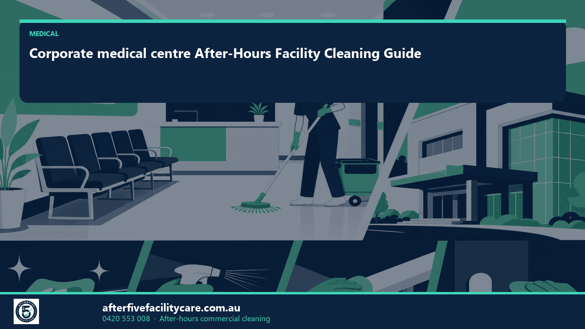 Infographic: Corporate medical centre After-Hours Facility Cleaning Guide