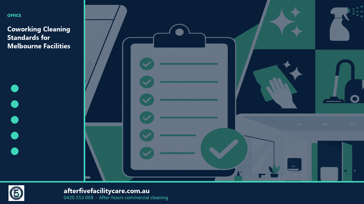 Infographic: Coworking Cleaning Standards for Melbourne Facilities