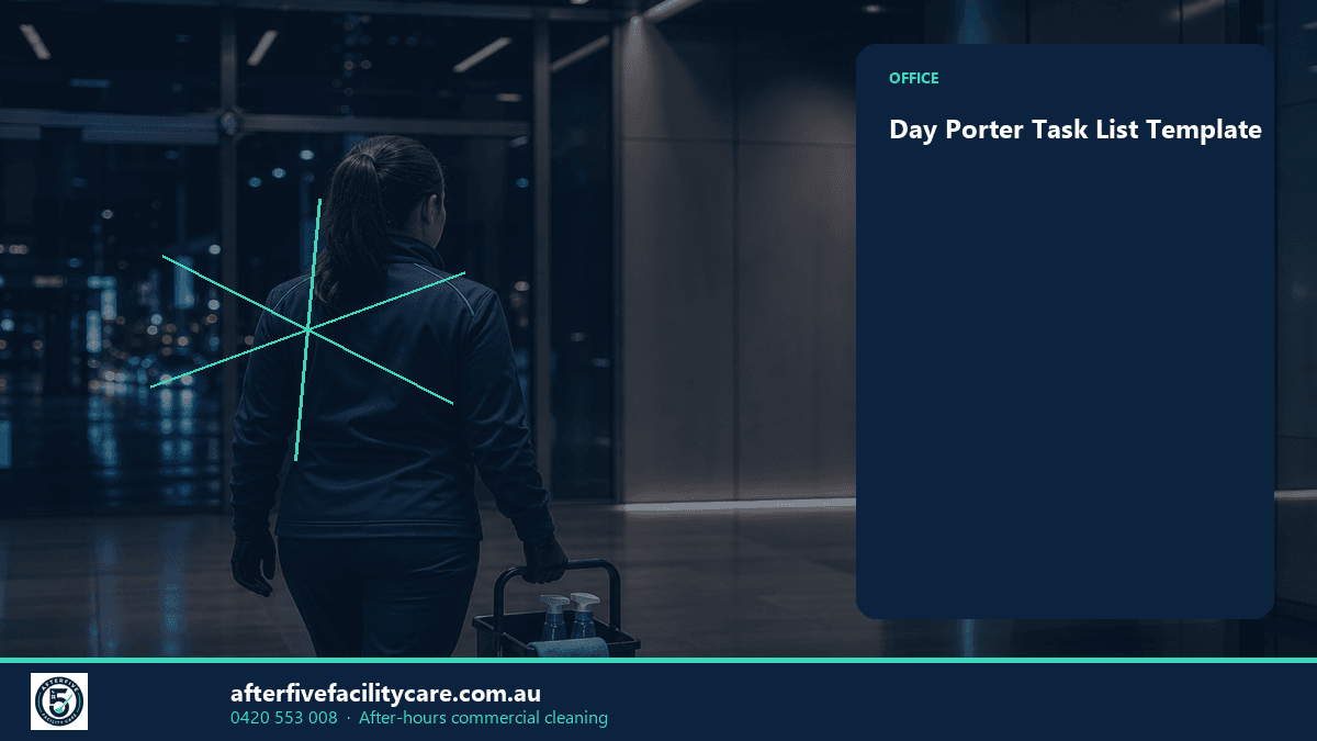 Infographic: Day Porter Task List Template