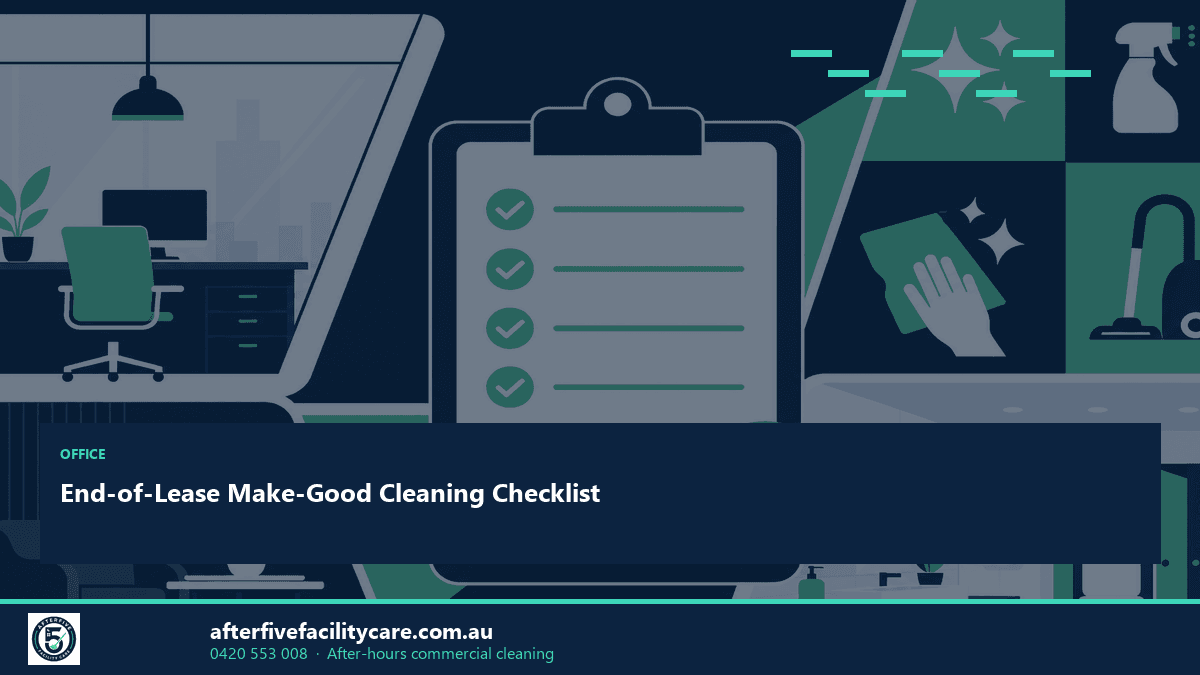 Infographic: End-of-Lease Make-Good Cleaning Checklist