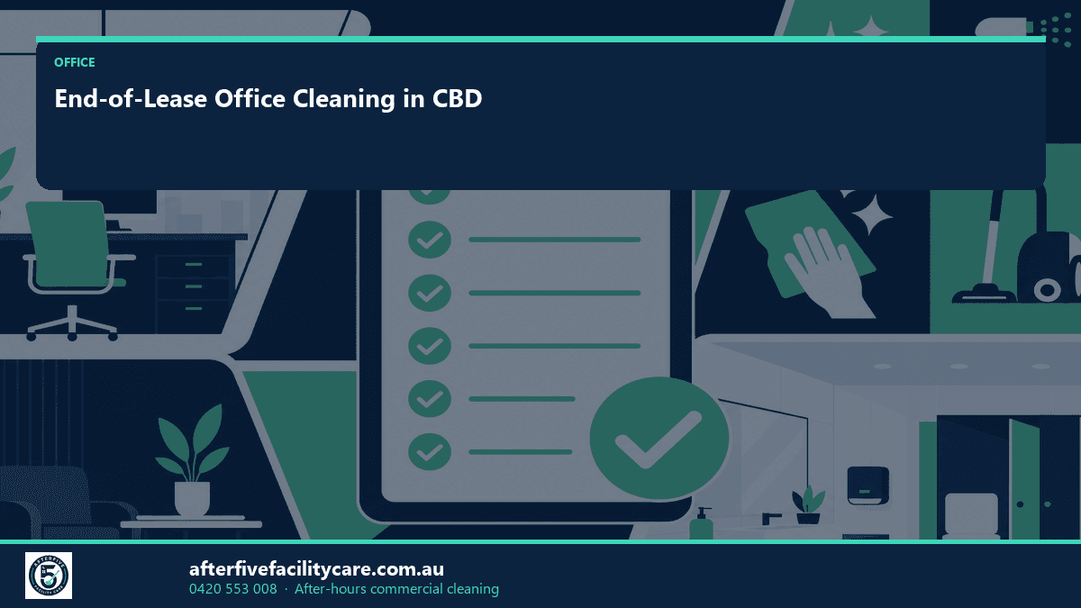 Infographic: End-of-Lease Office Cleaning in CBD