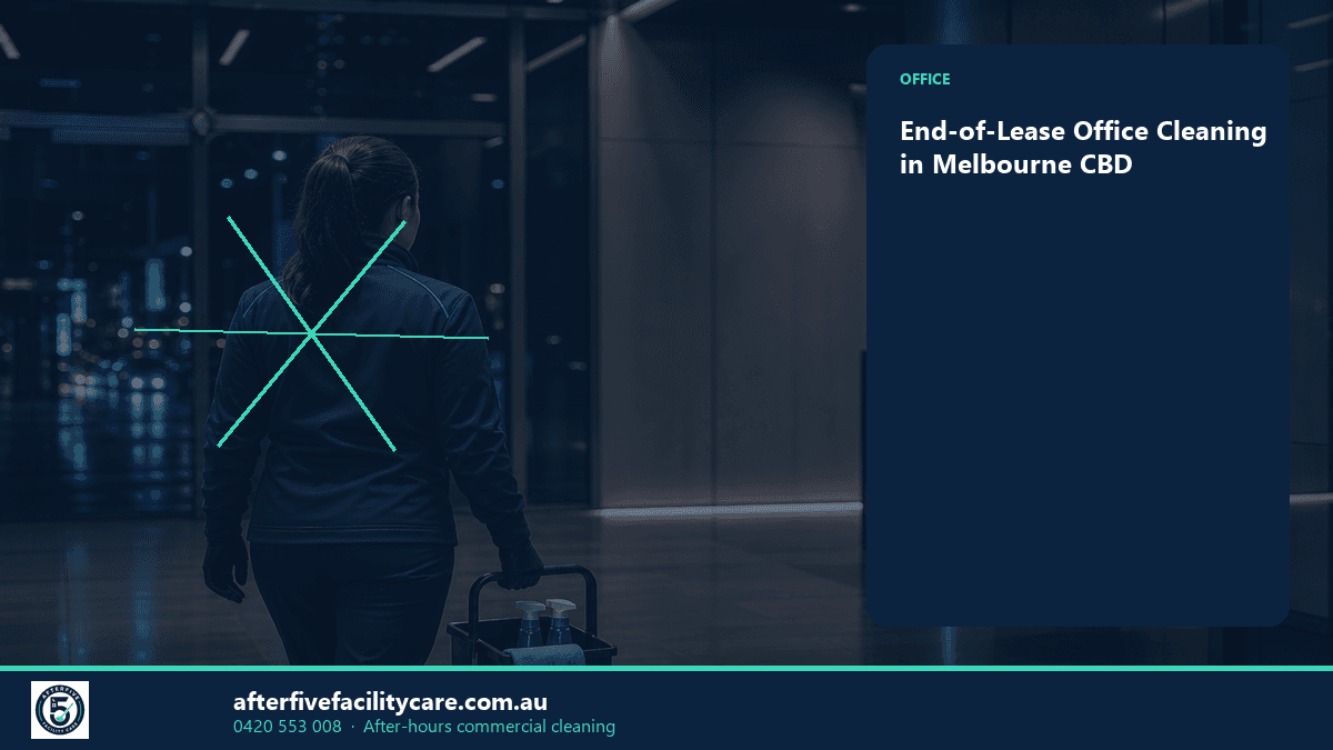 Infographic: End-of-Lease Office Cleaning in Melbourne CBD