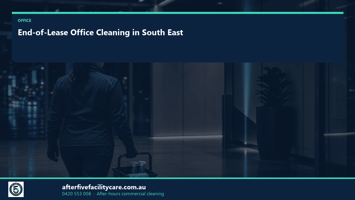 Infographic: End-of-Lease Office Cleaning in South East