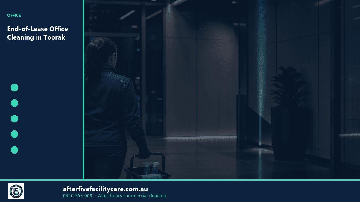 Infographic: End-of-Lease Office Cleaning in Toorak