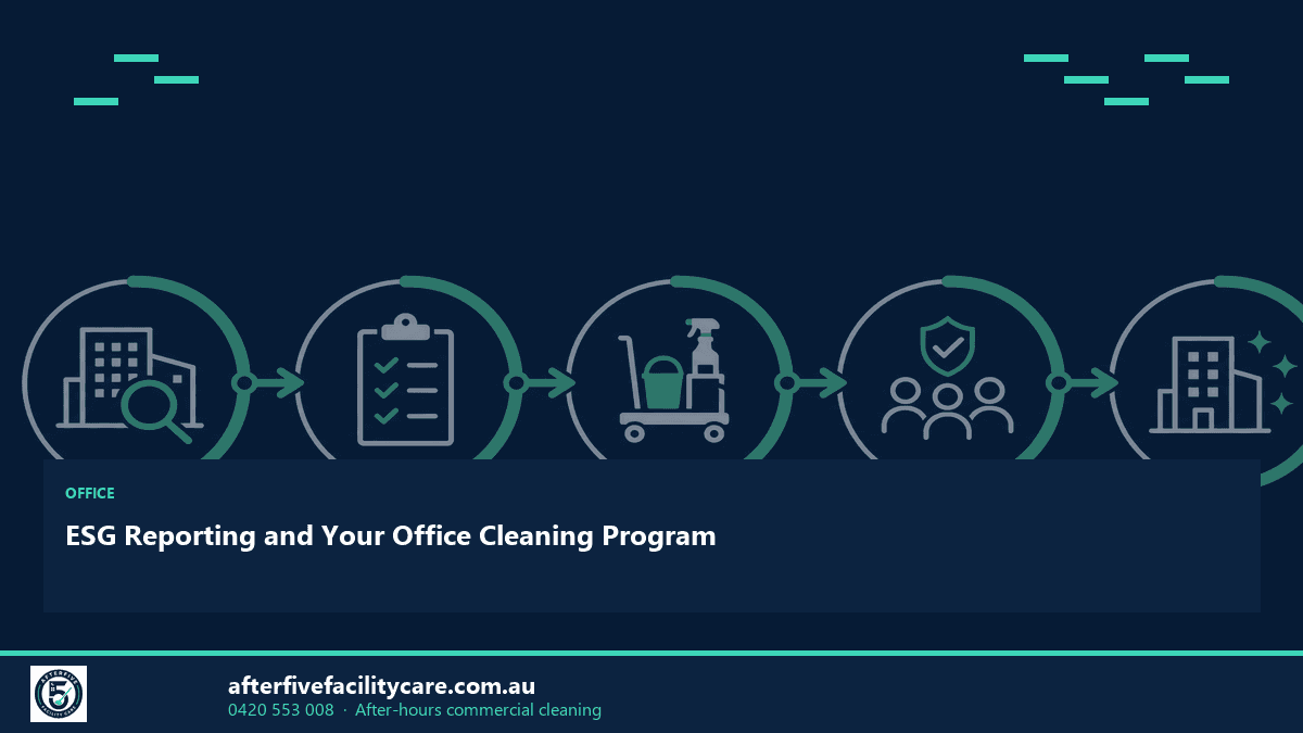 Infographic: ESG Reporting and Your Office Cleaning Program