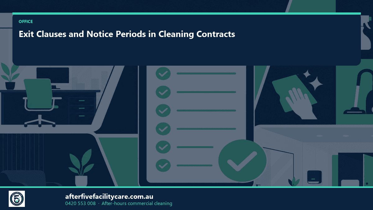 Infographic: Exit Clauses and Notice Periods in Cleaning Contracts