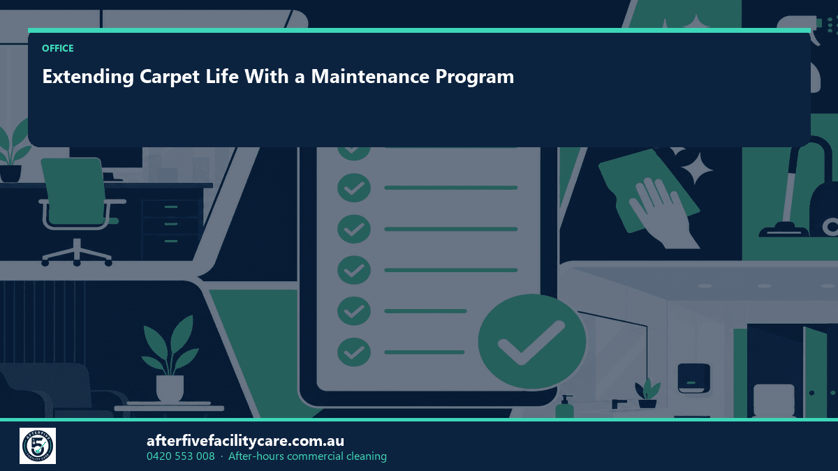 Infographic: Extending Carpet Life With a Maintenance Program