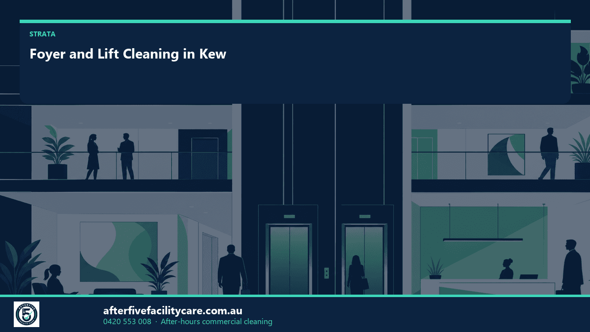 Infographic: Foyer and Lift Cleaning in Kew