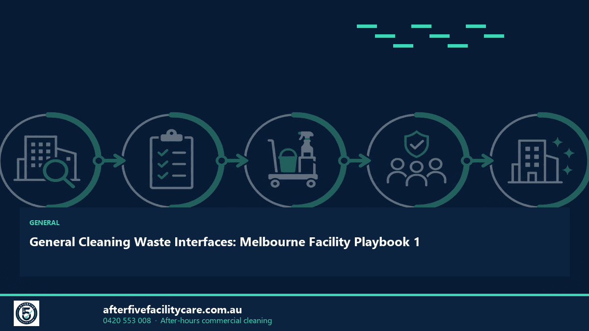 Infographic: General Cleaning Waste Interfaces: Melbourne Facility Playbook 1