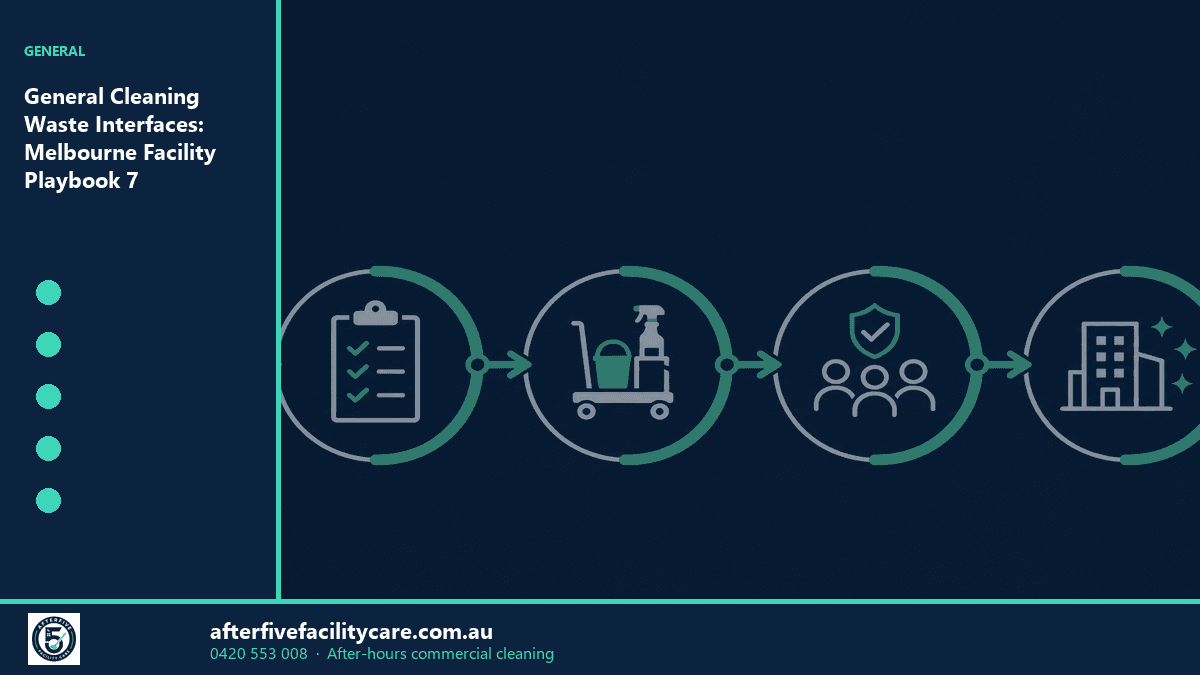 Infographic: General Cleaning Waste Interfaces: Melbourne Facility Playbook 7