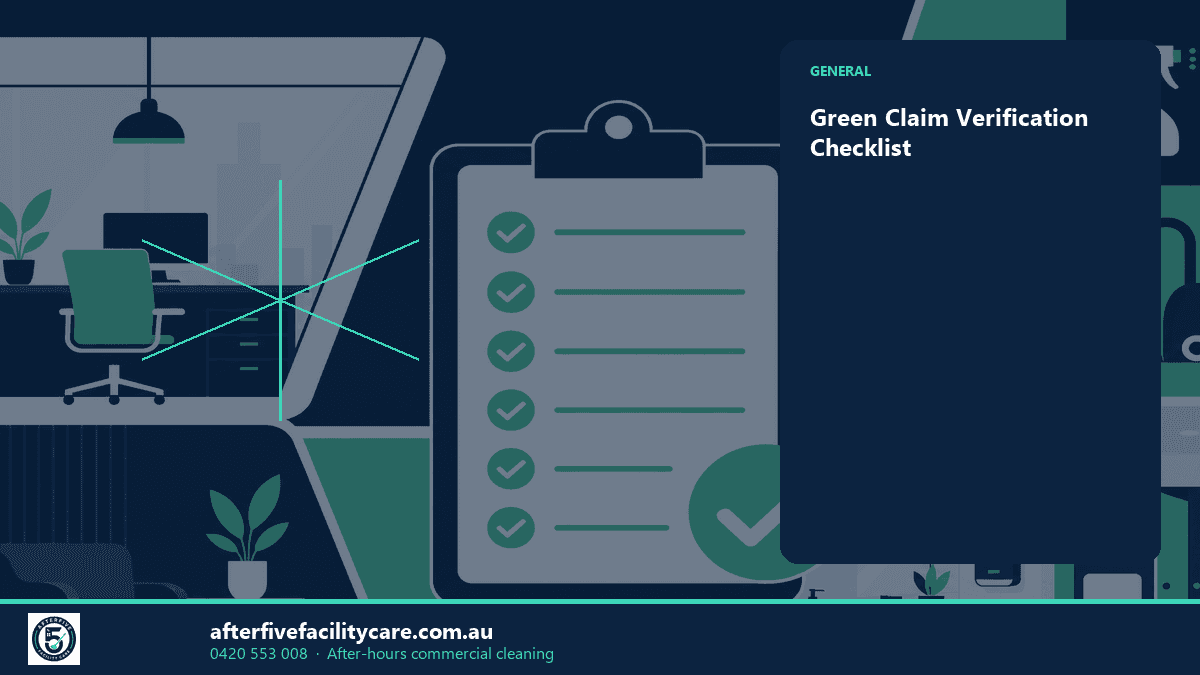 Infographic: Green Claim Verification Checklist