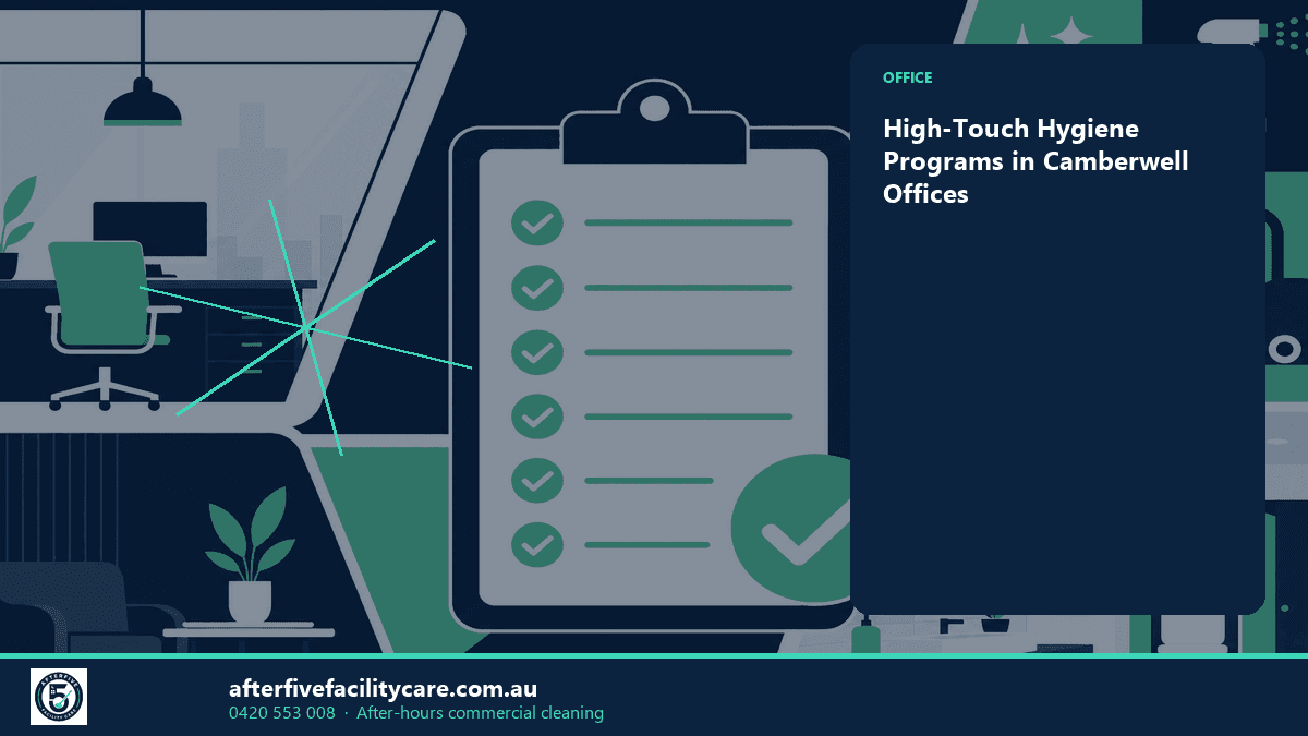 Infographic: High-Touch Hygiene Programs in Camberwell Offices