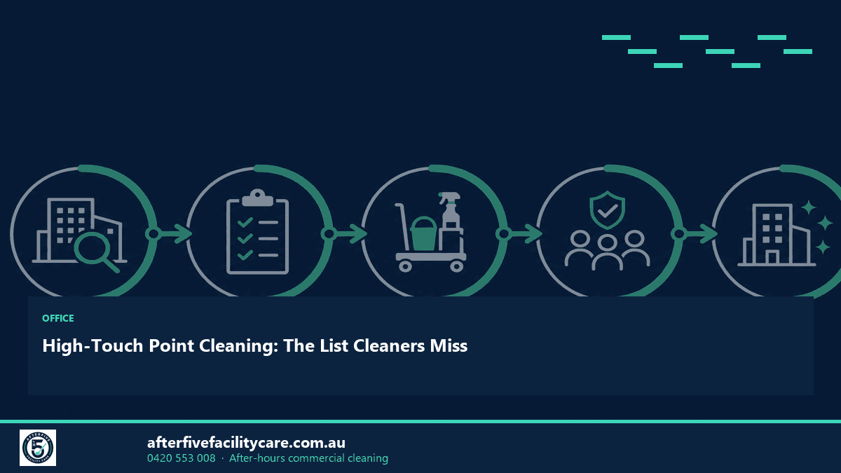 Infographic: High-Touch Point Cleaning: The List Cleaners Miss