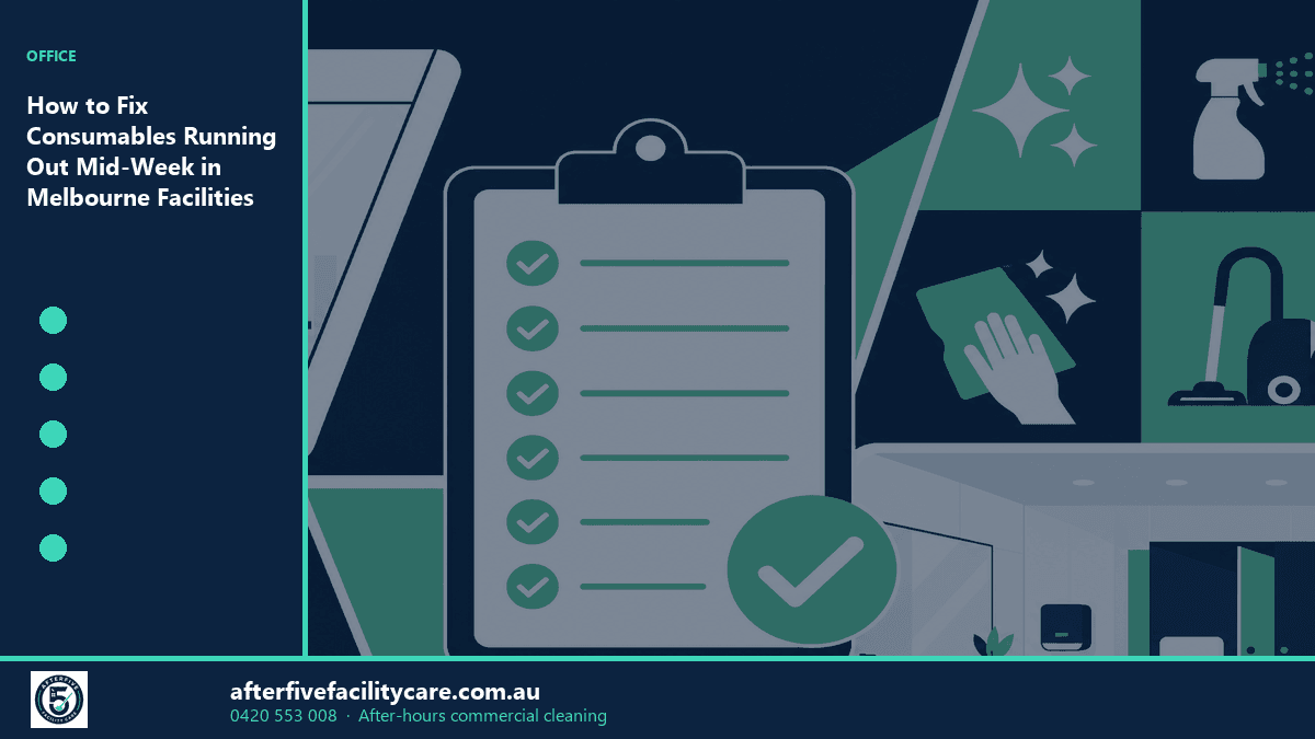 Infographic: How to Fix Consumables Running Out Mid-Week in Melbourne Facilities