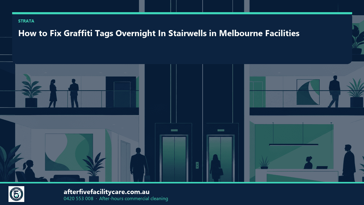 Infographic: How to Fix Graffiti Tags Overnight In Stairwells in Melbourne Facilities