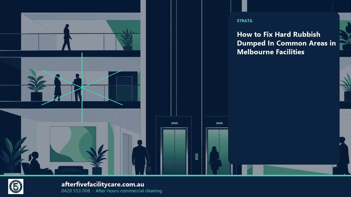 Infographic: How to Fix Hard Rubbish Dumped In Common Areas in Melbourne Facilities