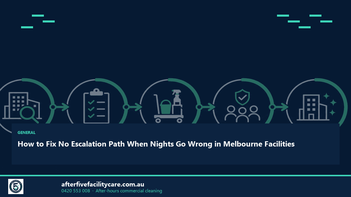 Infographic: How to Fix No Escalation Path When Nights Go Wrong in Melbourne Facilities