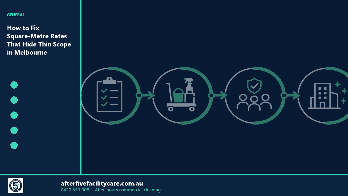 Infographic: How to Fix Square-Metre Rates That Hide Thin Scope in Melbourne Facilities