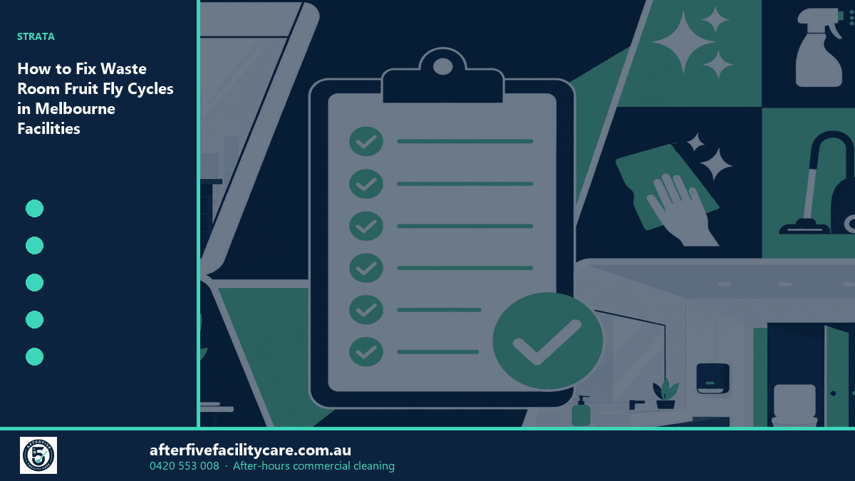 Infographic: How to Fix Waste Room Fruit Fly Cycles in Melbourne Facilities