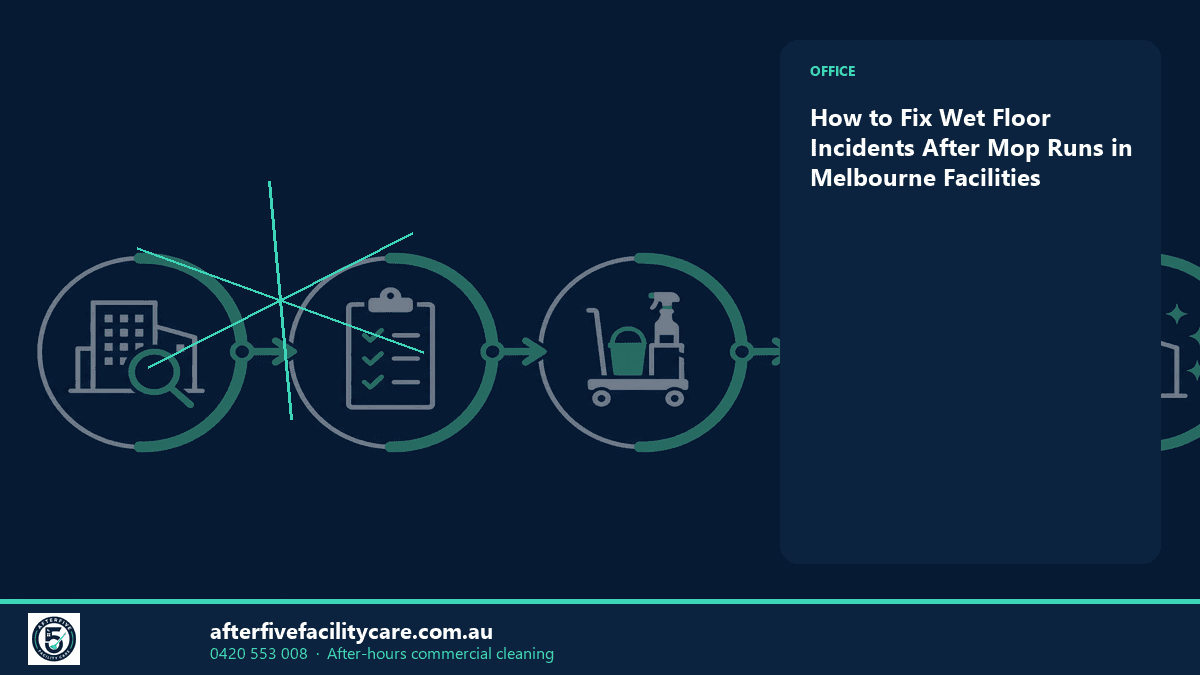 Infographic: How to Fix Wet Floor Incidents After Mop Runs in Melbourne Facilities