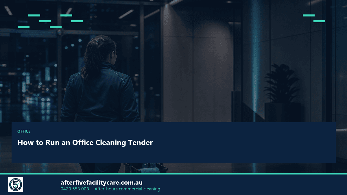 Infographic: How to Run an Office Cleaning Tender
