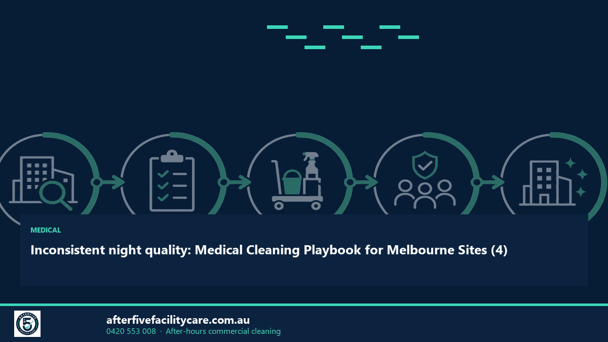 Infographic: Inconsistent night quality: Medical Cleaning Playbook for Melbourne Sites (4)