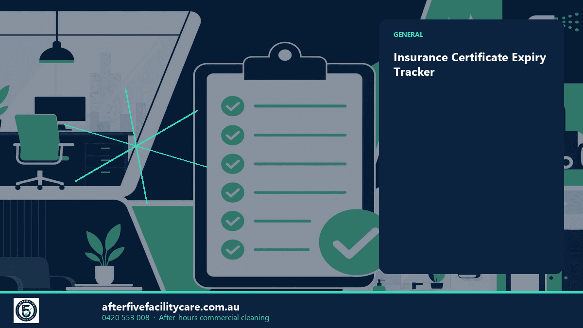 Infographic: Insurance Certificate Expiry Tracker