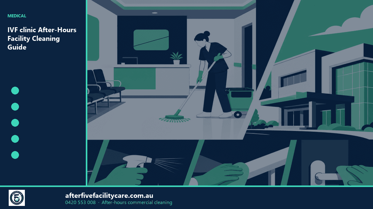 Infographic: IVF clinic After-Hours Facility Cleaning Guide