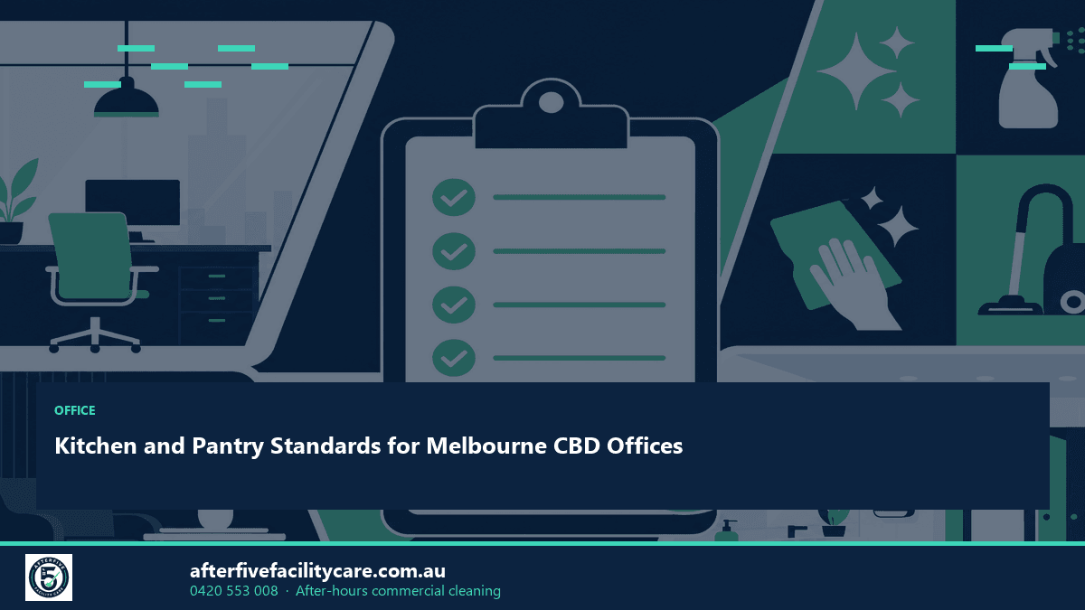 Infographic: Kitchen and Pantry Standards for Melbourne CBD Offices