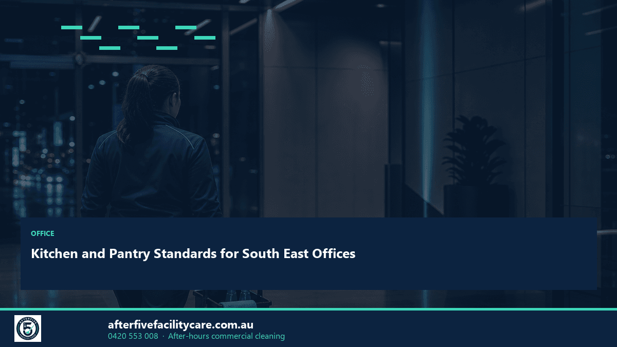 Infographic: Kitchen and Pantry Standards for South East Offices