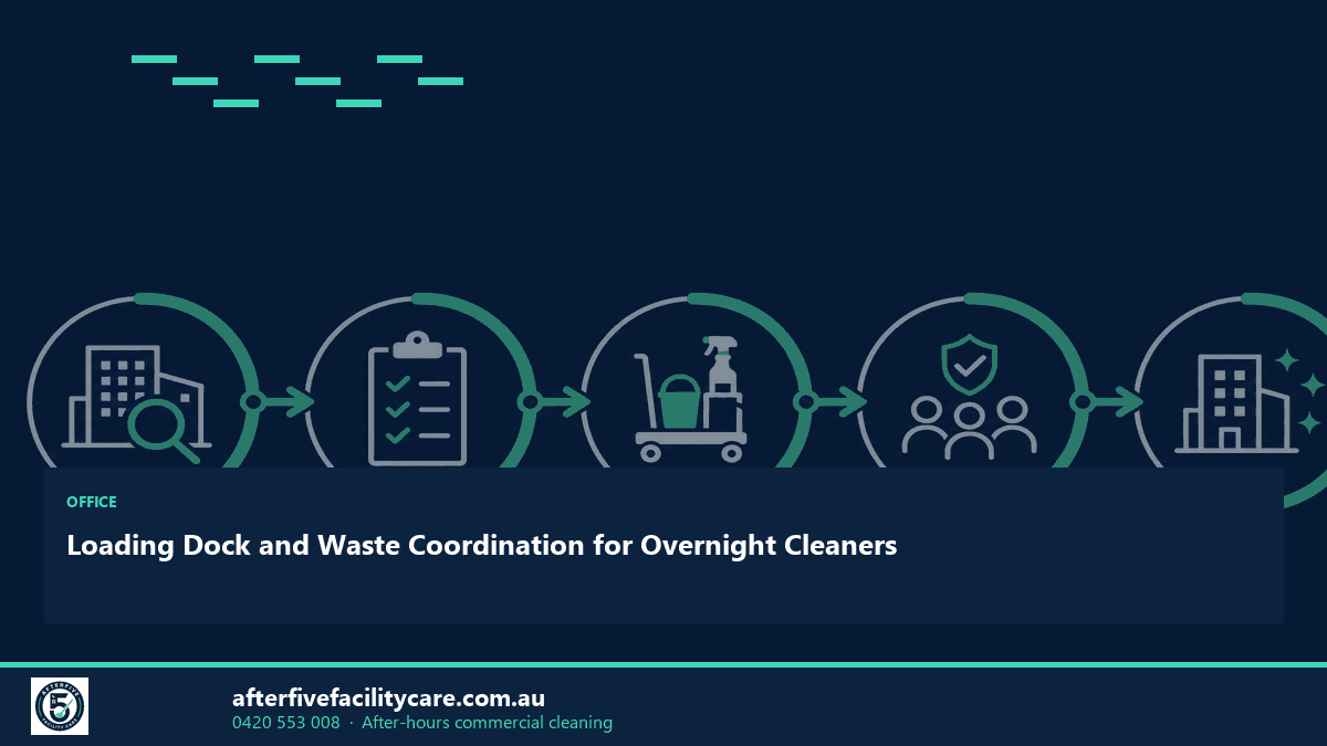 Infographic: Loading Dock and Waste Coordination for Overnight Cleaners