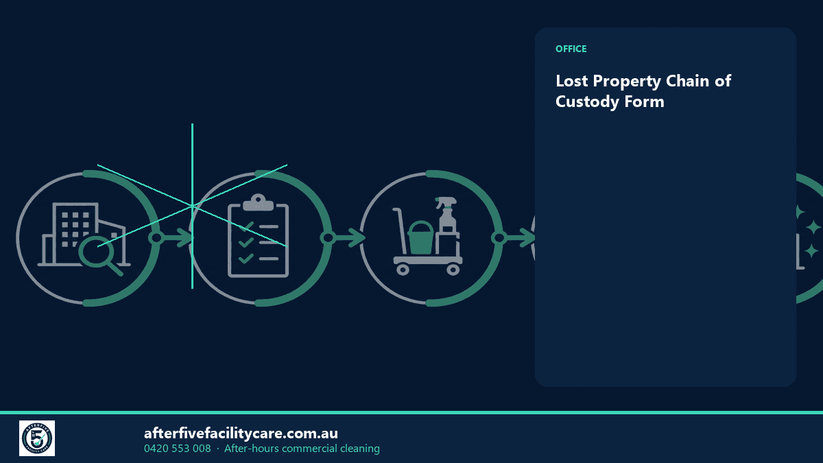Infographic: Lost Property Chain of Custody Form