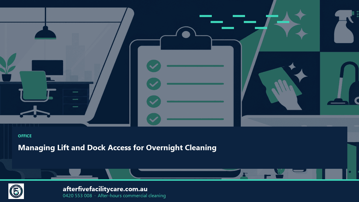 Infographic: Managing Lift and Dock Access for Overnight Cleaning