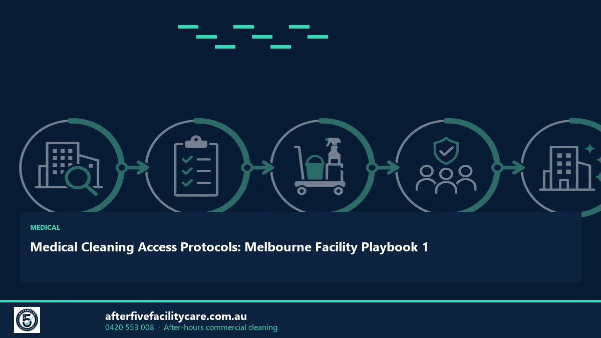 Infographic: Medical Cleaning Access Protocols: Melbourne Facility Playbook 1