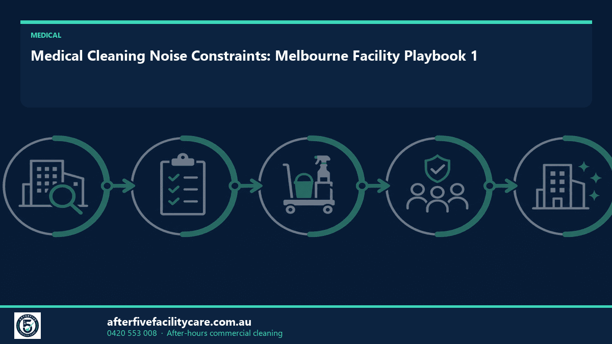 Infographic: Medical Cleaning Noise Constraints: Melbourne Facility Playbook 1