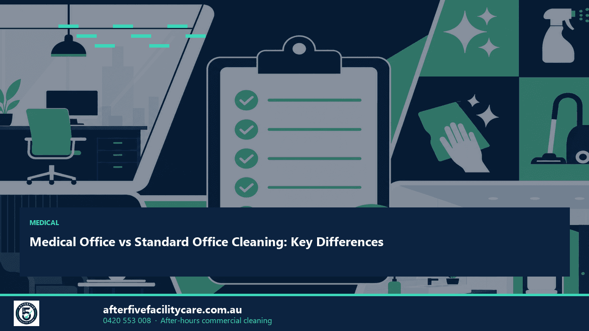 Infographic: Medical Office vs Standard Office Cleaning: Key Differences