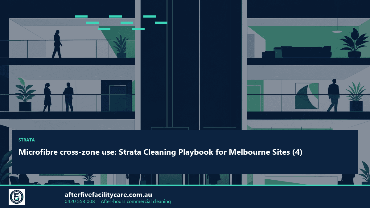 Infographic: Microfibre cross-zone use: Strata Cleaning Playbook for Melbourne Sites (4)